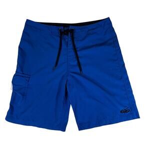Vintage Nike 6.0 Hybrid Boardshorts Men 34 Blue Swim Trunks Cargo Surf Beach Y2K